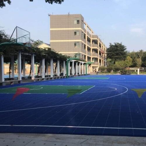 Beable Easy Installation Interlocking Flooring Tiles Outdoor Basketball Court PP Tile Basketball Floor