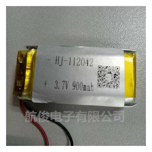 3.7V polymer lithium battery 900mAh keyboard MP3 small speaker 112042 parallel