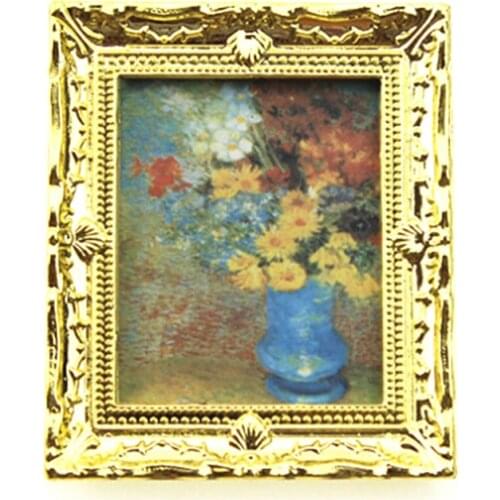 1:12 Mini Oil Painting Photo Furniture Toy Dollhouse Miniature Match For Families Collectible Gift