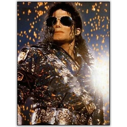 5d DIY Diamond Painting Set Michael Jackson Full Drill Square Picture Crystal Mosaic round Diamant Embroidery Accessories Art