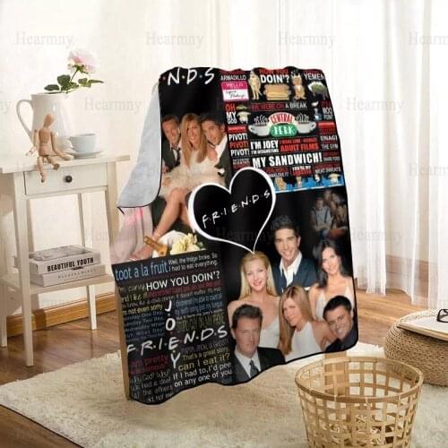 New Arrival Friends TV Blankets Printing Soft Blanket Throw On Home/Sofa/Bedding Portable Adult Travel Cover Blanket 1208p