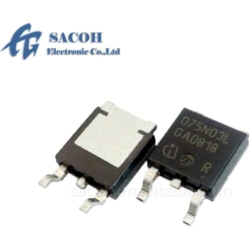 New Original 10PCS/Lot IPD075N03LG 075N03L 075N03 or IPF075N03LG or IPS075N03LG or IPU075N03LG TO-252 50A 30V MOSFET Transistor