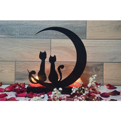 Pnr Decor Trıple Cast Mount Metal Candle Holder Candlestick