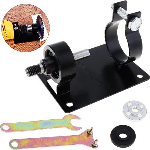 4pcs 10mm Electric Drill Cutting Seat Stand Holder Set with 2 Wrenchs and 2 Gaskets for Polishing / Grinding /Cutting