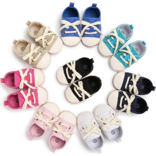 Spring and Autumn 0- 1 years old boys and girls baby in the bottom of the rubber casual cotton baby toddler shoes