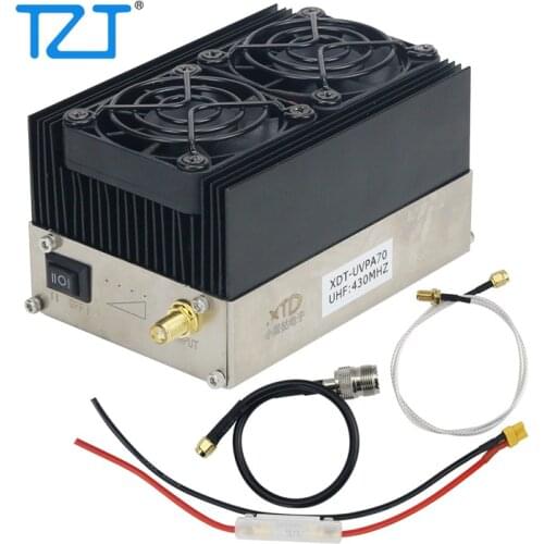 TZT Power Amplifier Professianl Power Amp 400MHz-470MHz For Handheld Walkie Talkie Output 80W XDT-UVPA70