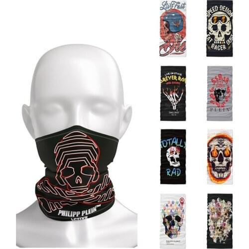 Cycling Face Mask Headwear Skeleton Skull Wrap Scarf Neck Bandanas Ski Sport Hiking Scarves 3D Printing Breathable Magic Bandana