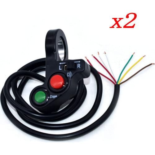 Motorcycle Horn Turn Signal Light Switch For 7/8'' Handlebar Dirt Bike Scooter ATV ON/OFF