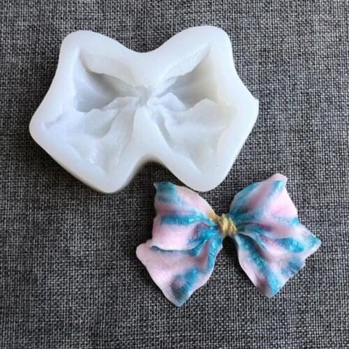 Cute Bow Shape Soap Mold 3D DIY Crystal Epoxy Mould Candle Soap Making Tool Resin Mold Silicone Molds For Soap Handmade moldes