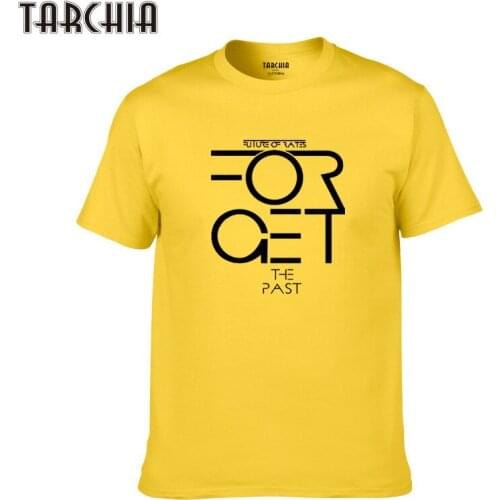 TARCHIA 2021 Cotton Slim Fit T Shirt Homme Fashion Sleeve Boy Male Top Spring Print Men Tees Tops Casual T Shirt Men Slogan