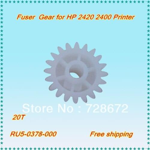 Free shipping Fuser Drive Gear RU5-0378-000 20T RU5-0378 Fuser Gear for HP 2420 2410 2400 2430 Printer Spare Parts