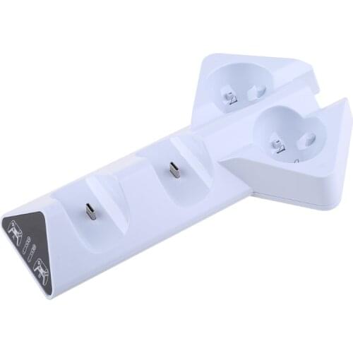 K5DB 4 in 1 Charger Dock USB Fast Charging Station for PS5 Game Console, also Suitable for PS Move Controllers