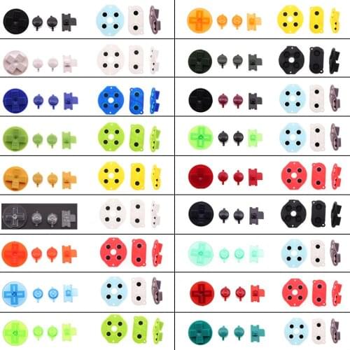 1set Rubber Conductive D-pad Buttons for GameBoy Classic for GB DMG A B buttons DiIY Button Set Replacement