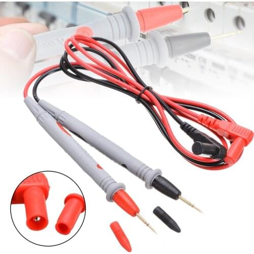 1pair Digital Multi Meter Test Pen Cable 110cm Multimeter Lead Probe Wire 1000V 10A