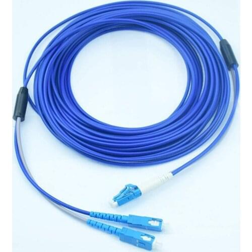 100meters Armored Singlemode Duplex Fiber Optic Cable(9/125)- LC to SC