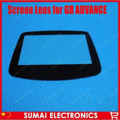 100PCS/LOT NEW protective material glass Screen Lens for GBA Game Boy Advance protection panel