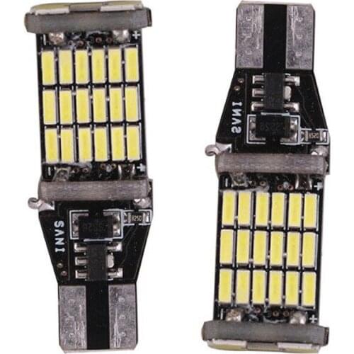 2x T15 W16W 45 SMD 4014 LED Car Reverse Back Light Bulbs 6000K White