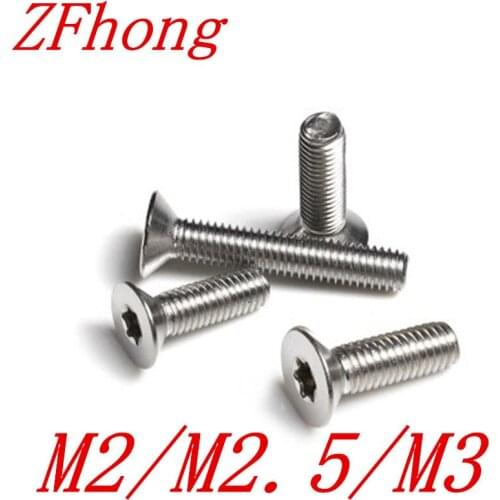 50pcs M2 M2.5 M3 stainless steel torx countersunk flat head machine screw