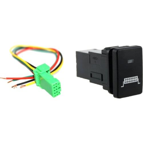 Backlit Push Button Switch, Led Light Bars, Daytime Running Lights, Fog Lights with Wiring Kit ON-OFF for Toyota, Blue