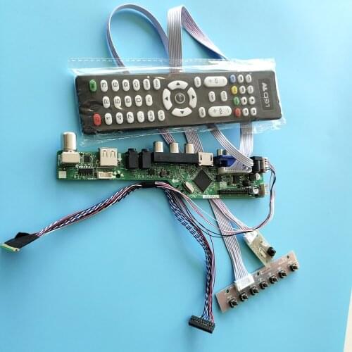 Kit for B133XW01 1366x768 HDMI Audio 40pin LVDS USB TV AV Screen remote VGA LCD LED Display Controller board panel monitor 13.3"