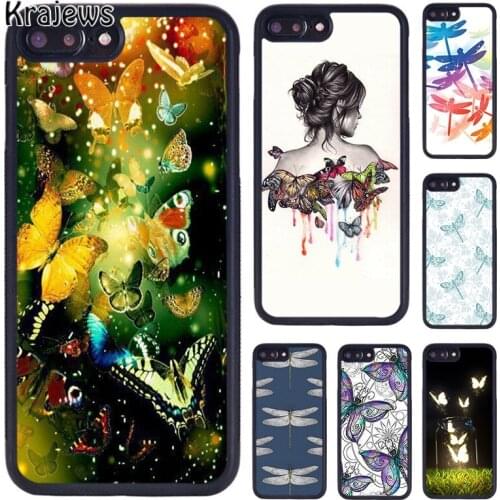Krajews Beautiful Butterfly Nature Wildlife Phone Case For iPhone 5 6 7 8 plus 11 12 Pro X XR XS Max Samsung Galaxy S7 S8 S9 S10