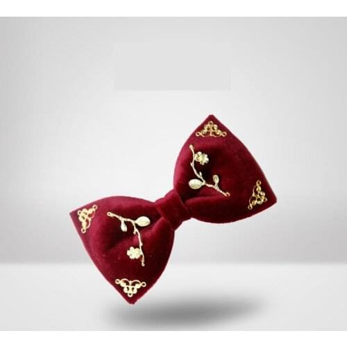 High Quality 2020 Men Bow Tie Handmade Bird Floral Velvet Metal Bowties Butterfly Chinese Style Wedding Bow Ties for Men Gift
