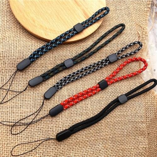 Braid Adjustable Cellphone Strap Nylon Wrist Lanyard For Phone Case Camera USB Flash Drives Keys Keychain ID Tag Accessories