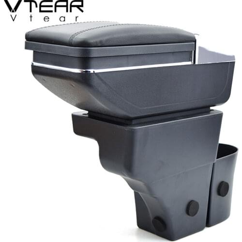 Vtear For Nissan Note Armrest Interior Center Console Storage Box Arm Rest Car-styling Decoration Accessories Parts Organizer