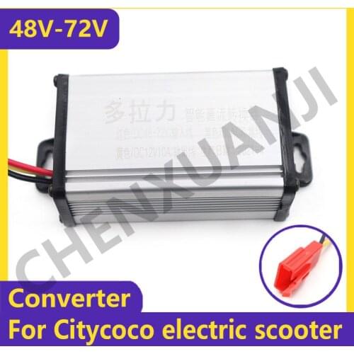 High Quality 12V 10A Converter DC 48V-72V Converter Voltage Switch To Convert Current for Citycoco Electric Scooter Accessories