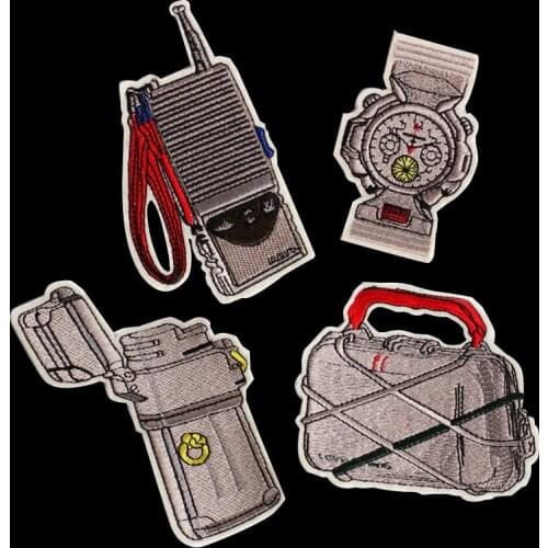 Adventurer Tool Patch Walkie-Talkie Toolbox Lighter Watch Patch Iron On Embroidery Patches For Cloth DIY clothing Stickers