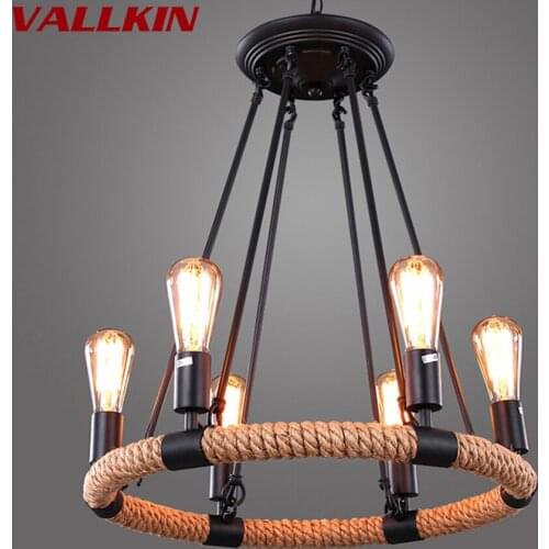 Industrial Loft Vintage Pendant Lights Iron Lamps Modern Black Pendant Light Retro Pendant Lamp Indoor Lighting Fixtures