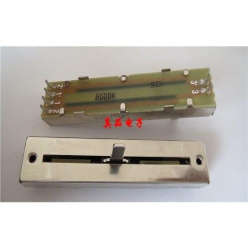 [VK] ALPHA Import Taiwan 7.2cm 72MM B500K double Slider Potentiometer Handle Length 15MM