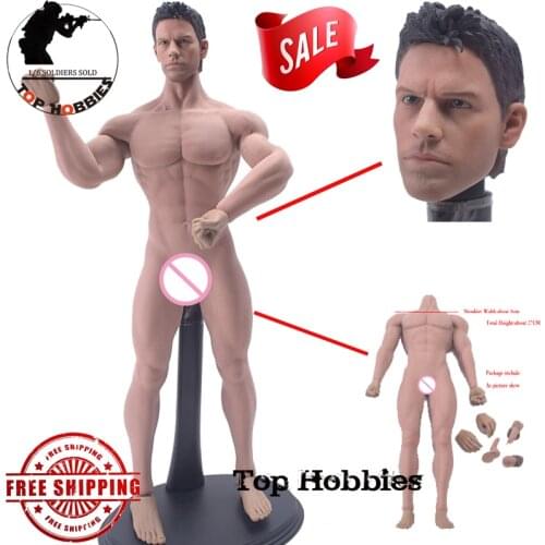 1/6 Scale Figure Super Flexible Male Seamless Muscle Body W Steel Skeleton TBLeague PL2015-M30 Chris Sen Male Head Sculpt 12Inch
