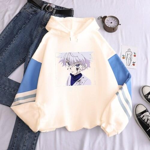 Hunter X Hunter Men Women Hoodies Sweatshirts Killua Zoldyck Hisoka Anime Hoody Clothes Streetwear Pullover Hip Hop Regular