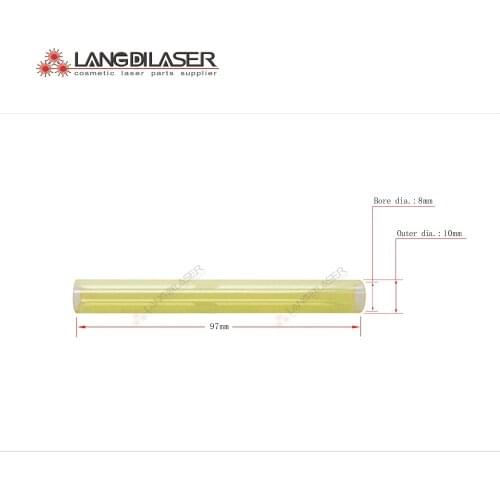 Lamp flow tube , size : 97*10*8 , UV filter lamp flow tube , lamp flow tube for IPL handpiece