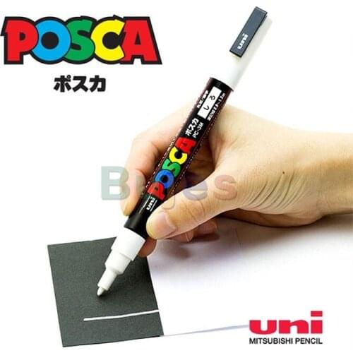 Uni Posca Water-based Paint Graffiti Marker, High Gloss Pen, Animation Stroke Pen, Marker, Super Coverage and Non Fading