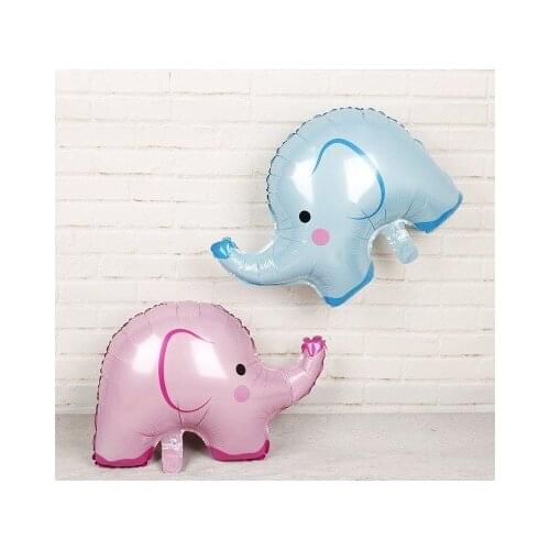 1pc 64x49cm Cute Elephant Foil Balloons Kids Birthday Jungle Party Inflatable Toys Baby Shower Birthday Party Decoration Favors