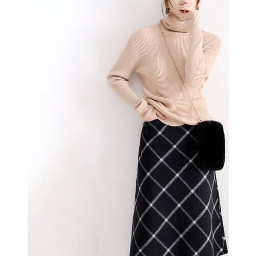 High-Waisted Skirt Ladies Casual Summer Midi Skirt Female Solid Plaid Patchwork Long Korean Fashion Summer Womens Clothing