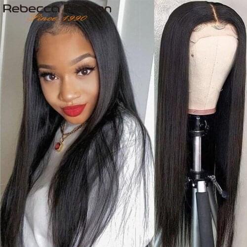 Rebecca 360 Straight Lace Frontal Wig 30inch Human Hair Wigs Straight Lace Front Wigs Pre Plucked Brazilian Straight Lace Wig