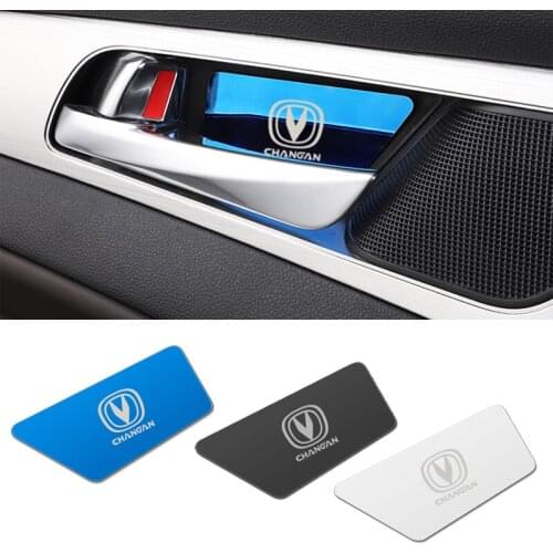 4pcs stainless steel car interior door handle ornament sticker for Changan CS55 CS75 CS35 CS95 Accessories Car Styling