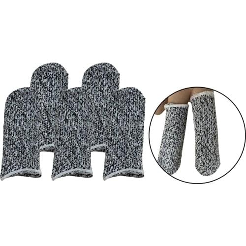 5x Safety Finger Cots HPPE Finger Sleeve Glove for Work Sculpture