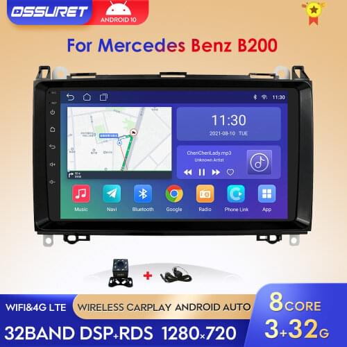 Android 10.0 Car multimedia Player Navigation GPS radio for Mercedes Benz B200 A B Class W169 W245 Viano Vito W639 Sprinter W906