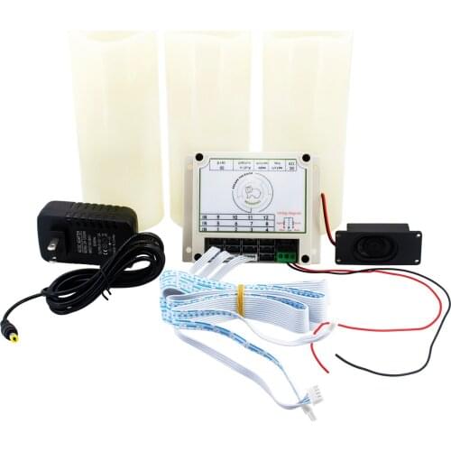 BearHoHo Escape Room Props Candles Puzzle Props Real Life Game Blow On/Out to Unlock Indoor Game Adventure Control EM Lock