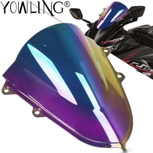 Colorful Motorcycle Windshield WindScreen FOR YAMAHA R15 V3 2017 2018 2019 2020 Wind Screen Deflectors Protector Accessories R15