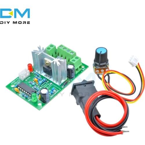 DC 6-30V 6A Motor Speed Controller Reversible PWM Control Forward/Reverse Switch Board 6V-30V 12V 24V Max 10A Module