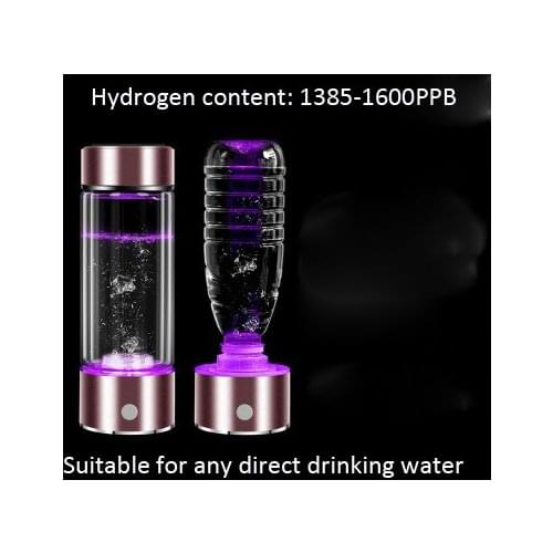 SPE/PEMHydrogen Generator Cup Water Filter 430ML Alkaline Maker Hydrogen-Rich Water Portable Bottle Lonizer Pure H2 Electrolysis