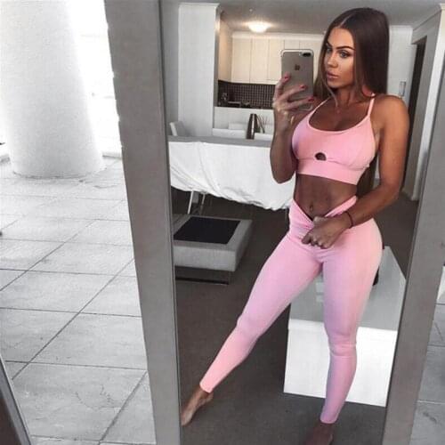 Unique Crop Tops Tank Women Good Quality Sexy Ass High Waist Leggings Pants Fashionable Soft And Comfortable Yoga Set
