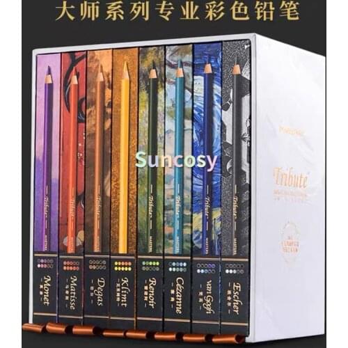 Marco Master Fine Art 48 72 80 Colors Professional Fine Artist Oil Color Pencil Set Drawing Colour Colored Pencils Art Supplies