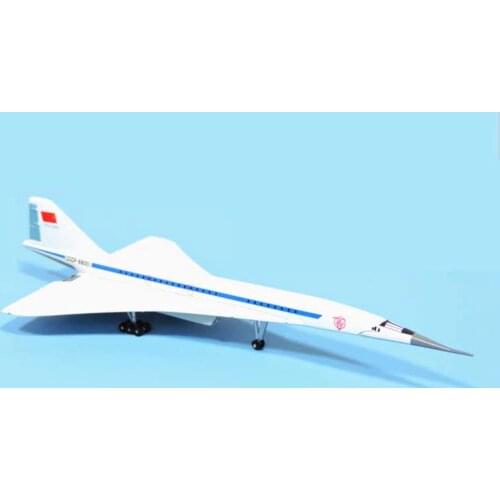 Plane Model Toy 1/350 Scale Aeroflot Russia Tupolev TU-144 CCCP-77114 Diecast Alloy Aircraft collectible display Airplanes