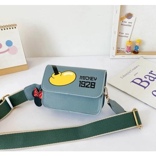 Disney cartoon Minnie Mickey Mouse Donald Duck girl female fashion print pu chain shoulder bag messenger bag
